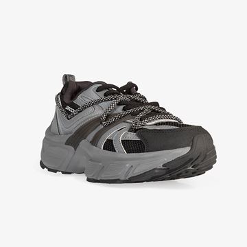 کفش روزمره زنانه، کفش زنانه مشکی طوسی، کفش اورجینال برند QD، کفش لایف‌استایل زنانه، کفش راحتی روزمره، کفش ترند ۲۰۲۵، کفش کژوال زنانه، کفش سبک زنانه، کفش شیک زنانه، کفش مناسب استفاده روزانه