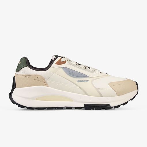 کفش دویدن مردانه کرم رنگ برند QD مدل 2025، مناسب برای استایل روزانه و ورزش سبک