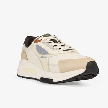 کفش دویدن مردانه کرم رنگ برند QD مدل 2025، مناسب برای استایل روزانه و ورزش سبک