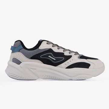 کفش روزمره مردانه QD مشکی و طوسی مدل QHL043244431E  خرید کفش کژوال مردانه QD سایز 41 تا 45  کتانی روزمره مردانه مشکی، طوسی و آبی QD  کفش اورجینال QD سبک و بادوام مناسب پیاده‌روی روزانه