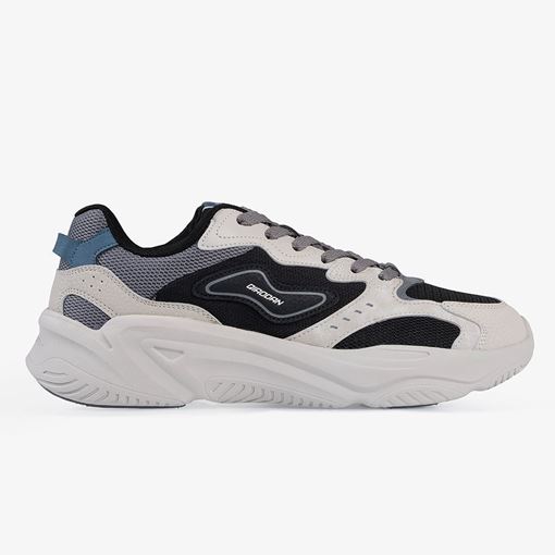 کفش روزمره مردانه QD مشکی و طوسی مدل QHL043244431E  خرید کفش کژوال مردانه QD سایز 41 تا 45  کتانی روزمره مردانه مشکی، طوسی و آبی QD  کفش اورجینال QD سبک و بادوام مناسب پیاده‌روی روزانه