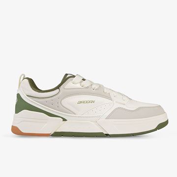 کفش روزمره مردانه سفید و سبز اورجینال برند QD مناسب استایل کژوال و شیک ۲۰۲۵